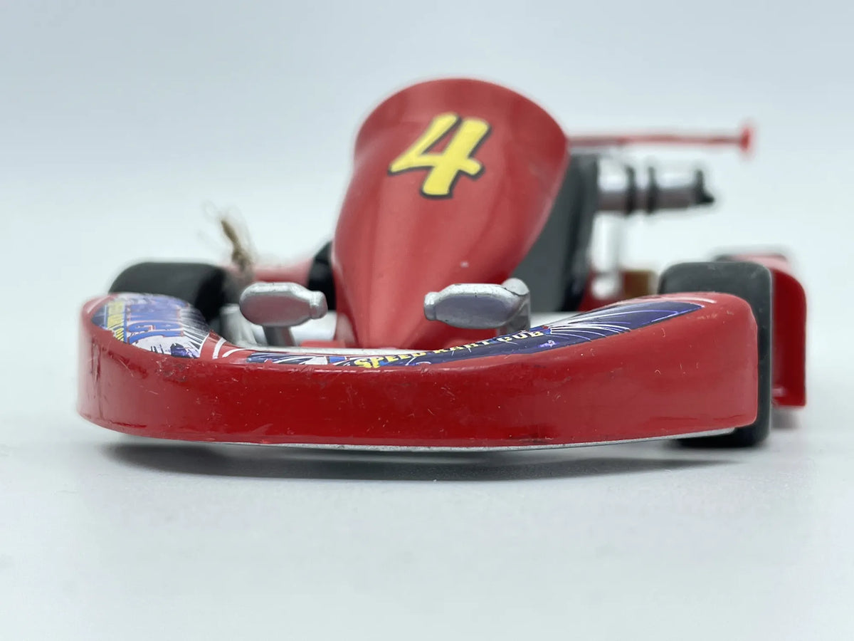 GOKART, Power Speed Kart Club 4, Welly, Resoraki, No.2670, Czerwony, 1:18 – zdjęcie 4