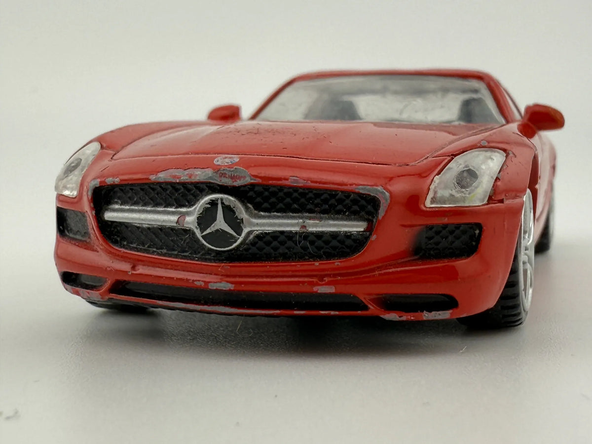 MERCEDES SLS AMG, Rastar, Die cast NO58TUL, Czerwony, 1:43, Resoraki – zdjęcie 4
