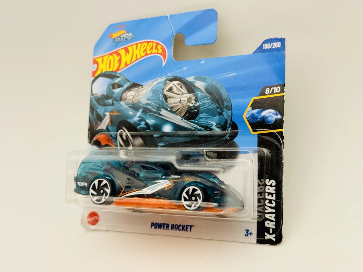 Power Rocket Hot Wheels 2025 X-Raycers 1:64 Blister Turkusowy – zdjęcie 4