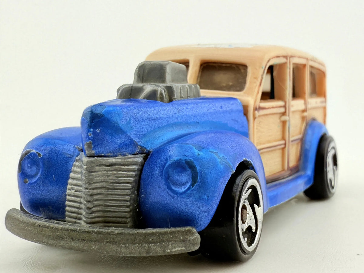 Wagon Hot Wheels Niebieska 1:64 – zdjęcie 4