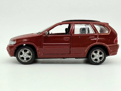 BMW X5, Maisto, Die cast, Resoraki, Bordowy, 1:43 – zdjęcie 4