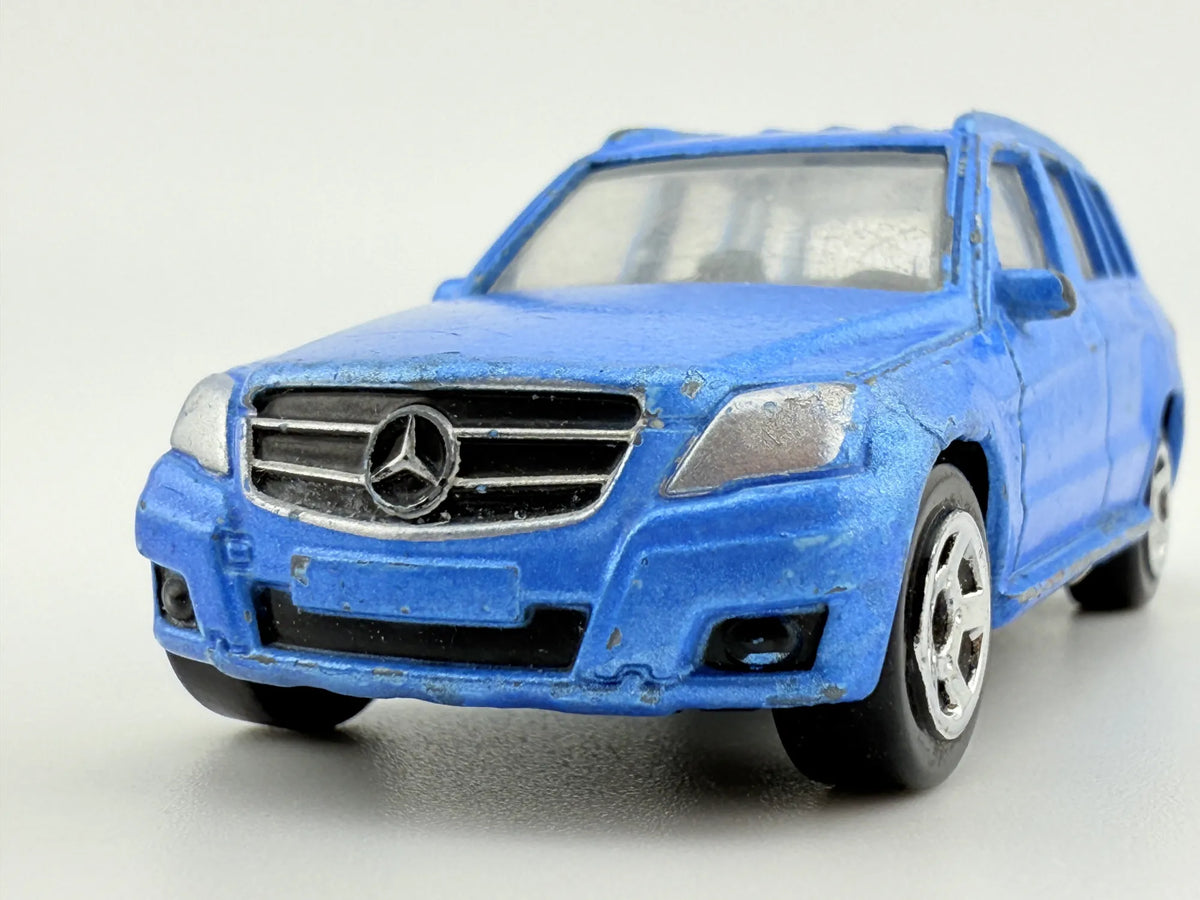 MERCEDES BENZ GLK, Realtoy, Die cast 510, Niebieski, 1:64, Resoraki – zdjęcie 4