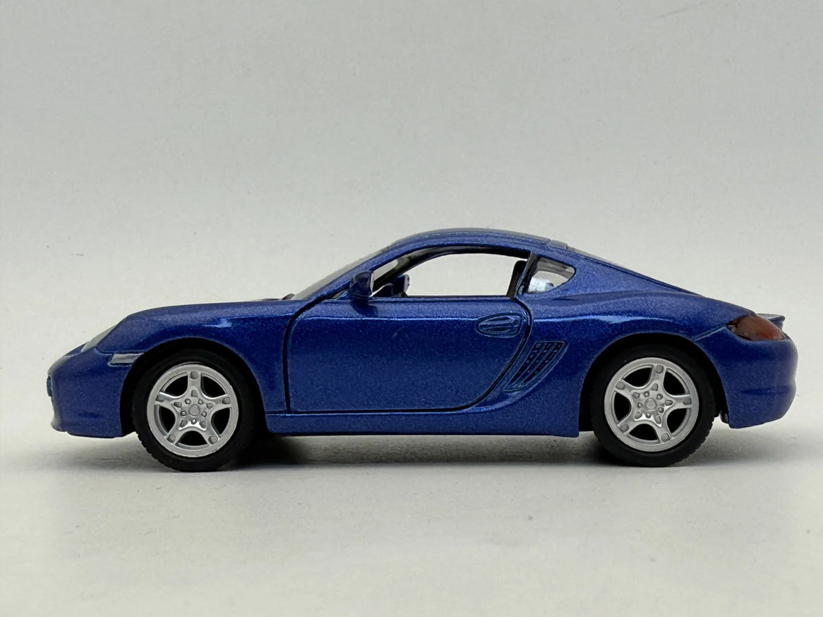 PORSCHE CAYMAN S, Kinsmart, Die cast KT5307, Niebieski, 1:34, Resoraki – zdjęcie 4