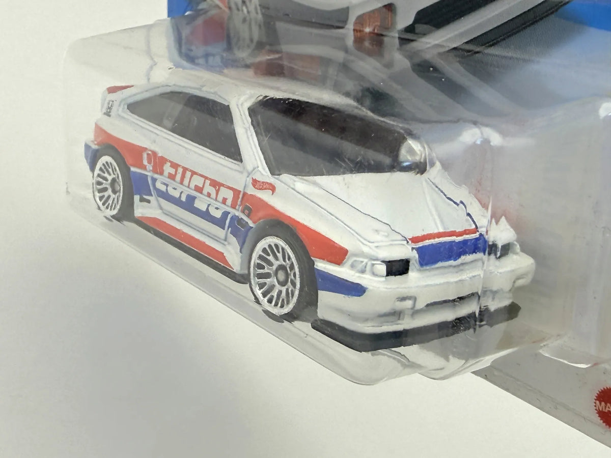 1987 HONDA CRX Speed Racer Hot Wheels 2021 Biały 1:64 – zdjęcie 4