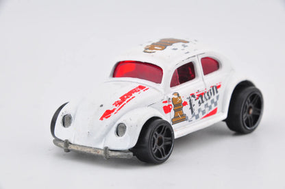 Volkswagen Beetle, VW, Hot Wheels, Chess, die cast resoraki, 1:64, biały – zdjęcie 4