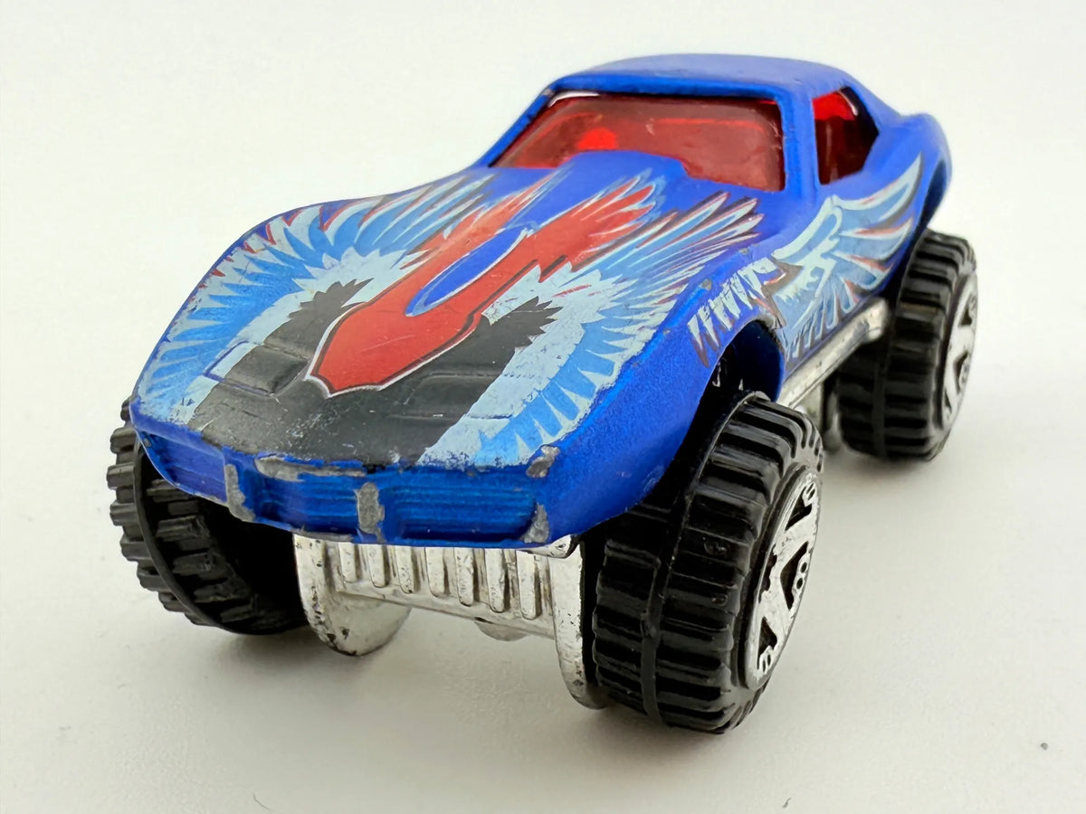 Chevrolet Corvette C3 Baja Hot Wheels Niebieski 1:64 – zdjęcie 4