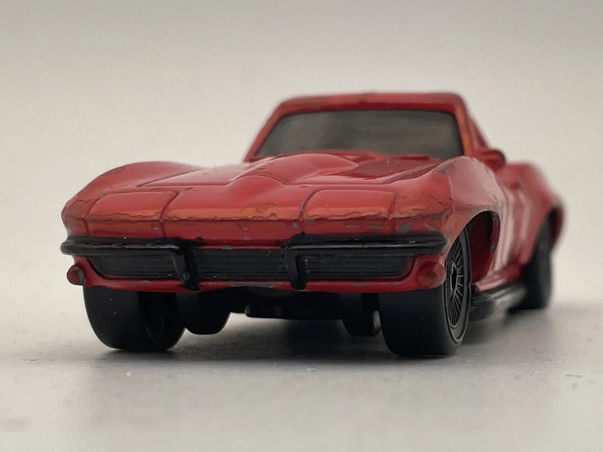 1966 CHEVY CORVETTE, Hot Wheels 2016, Die cast FF024 FCN87, Czerwony, 1:64, – zdjęcie 4