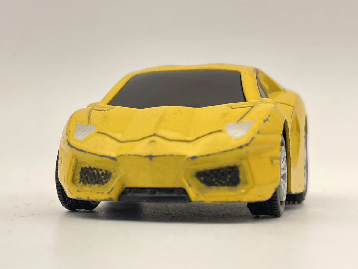 Jak Lamborghini Aventador Tooned, Die cast, Żółty, 1:64, Resoraki – zdjęcie 4