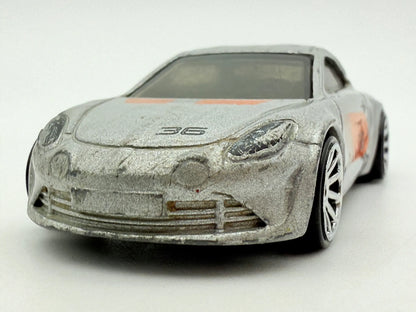 Alpine A110, Silver, Hot Wheels 2018, resoraki, die cast, srebrny, 1:64 – zdjęcie 4