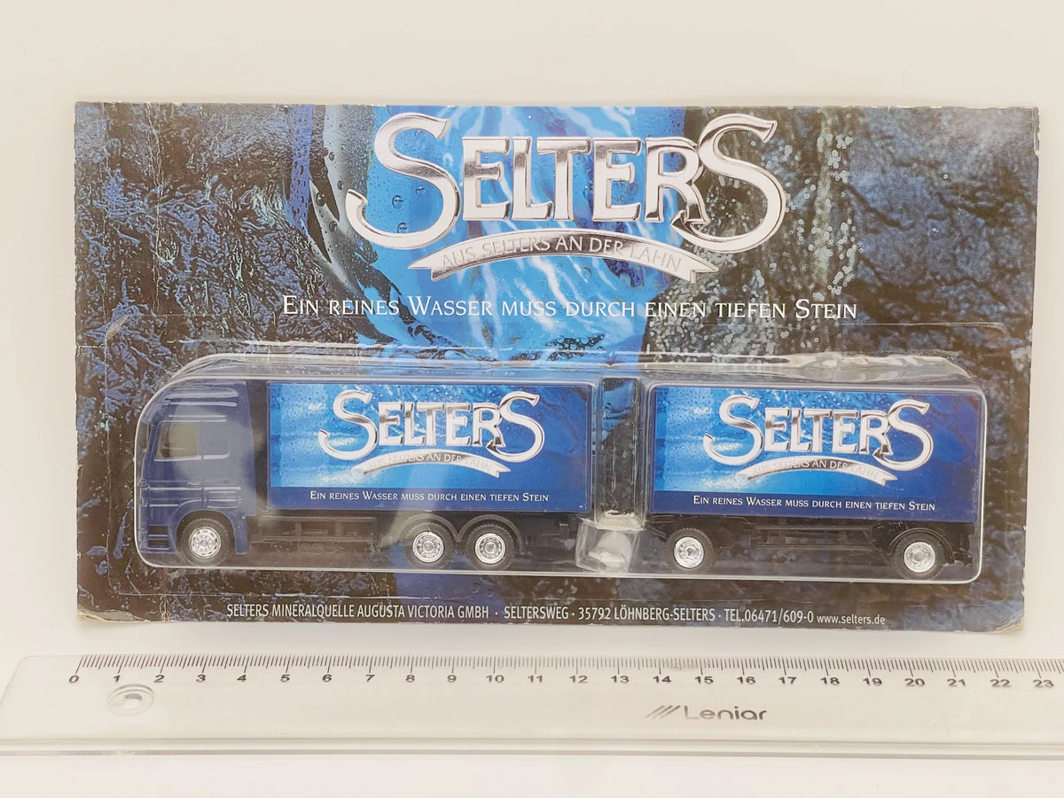 Mercedes-Benz Actros Hümmer 1:87 SELTERS Blister Niebieski Promocyjny – zdjęcie 5