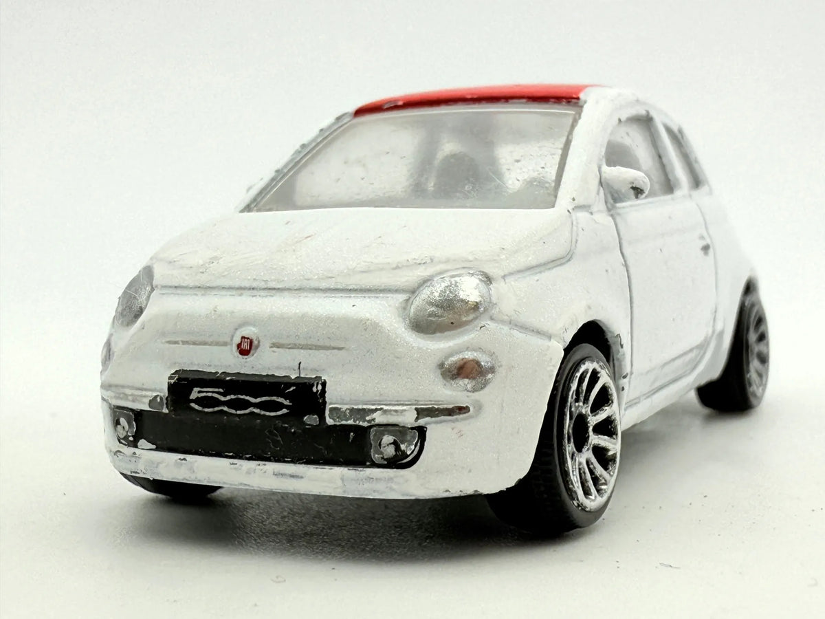 Fiat 500, Majorette, Resoraki, Die cast, Biało-Czerwony, 1:55 – zdjęcie 4