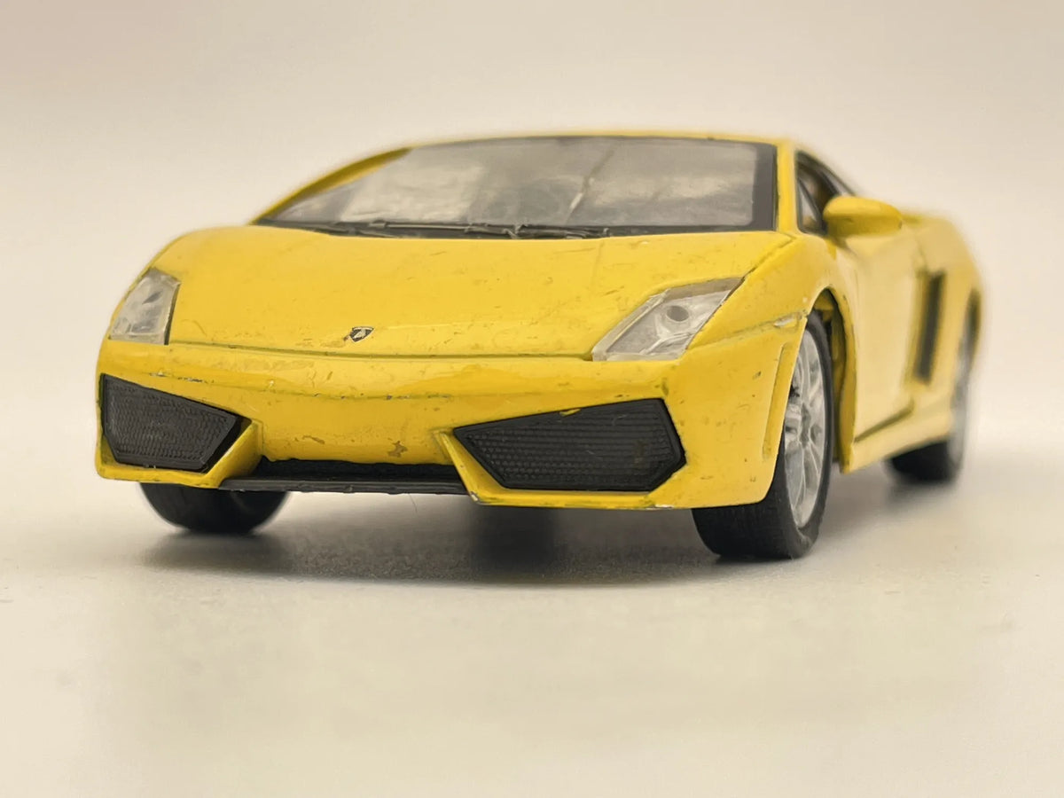 LAMBORGHINI GALLARDO, Welly, Resoraki, Die cast, Żółty 1:36 – zdjęcie 4