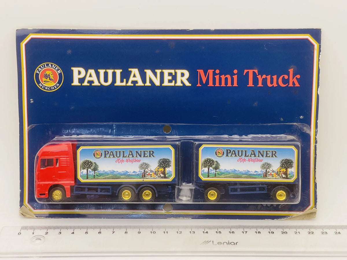 MAN Hümmer 1:87 Ciężarówka Promocyjna PAULANER Mini Truck Blister Czerwony – zdjęcie 5
