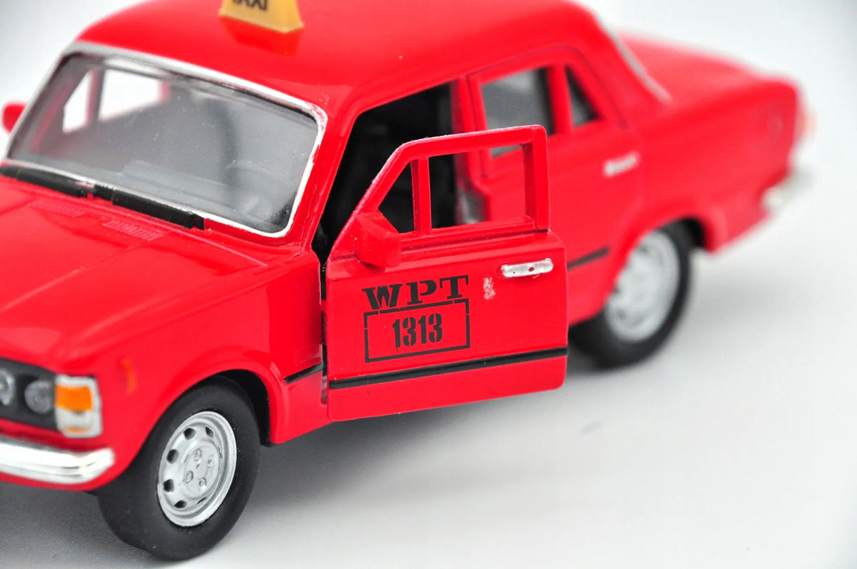 FIAT 125P, Welly, Resoraki, Die cast 42399, Czerwony, 1:34 – zdjęcie 4