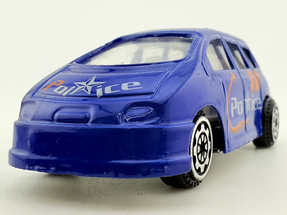 Minivan Policyjny Policja Niebieski 1:64 – zdjęcie 4