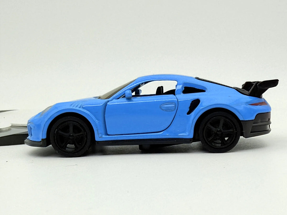 Porsche 911 Niebieski 1:55 + Stojak (Ekspozytor) na Model – zdjęcie 4
