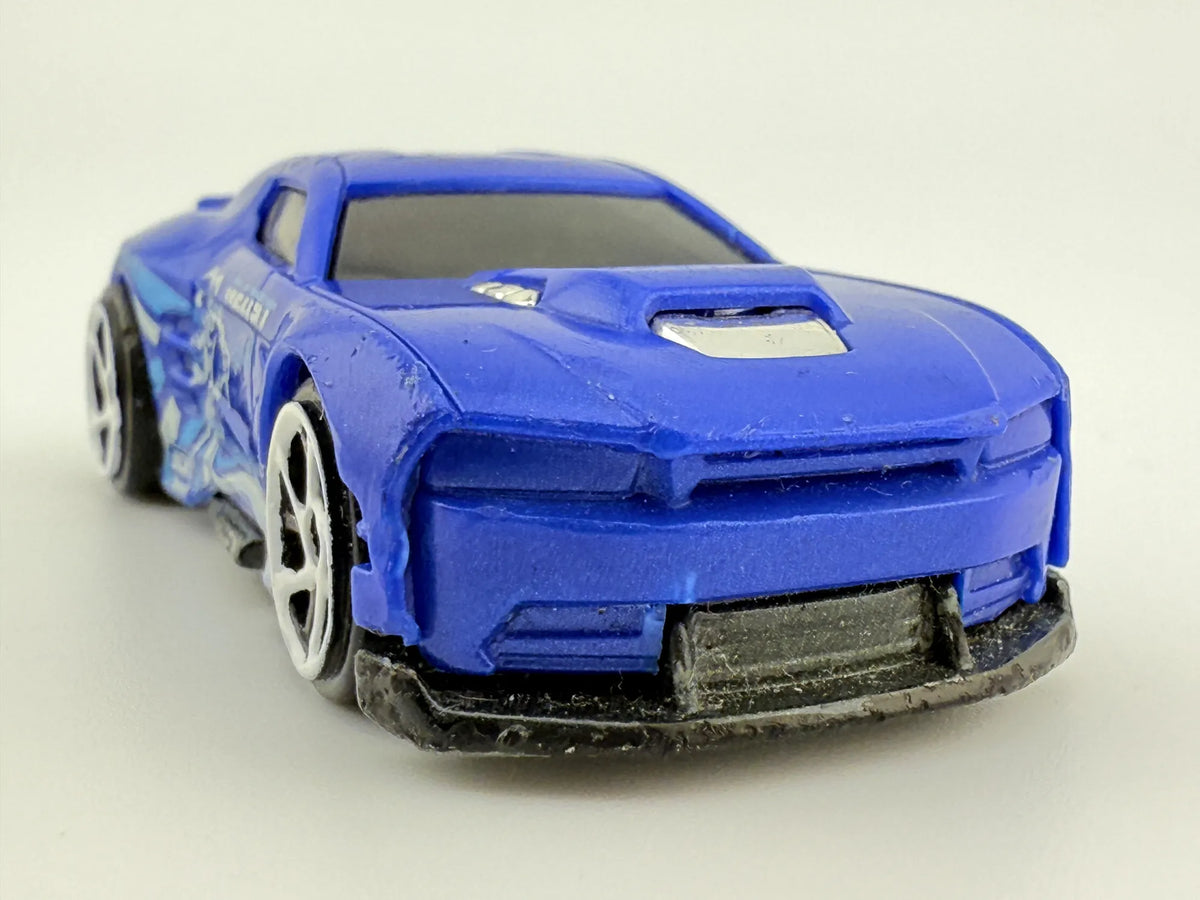 BEAST Jak Camaro, ZURU Metal Machines, Die cast HY 200003, Niebieski, 1:64 – zdjęcie 4