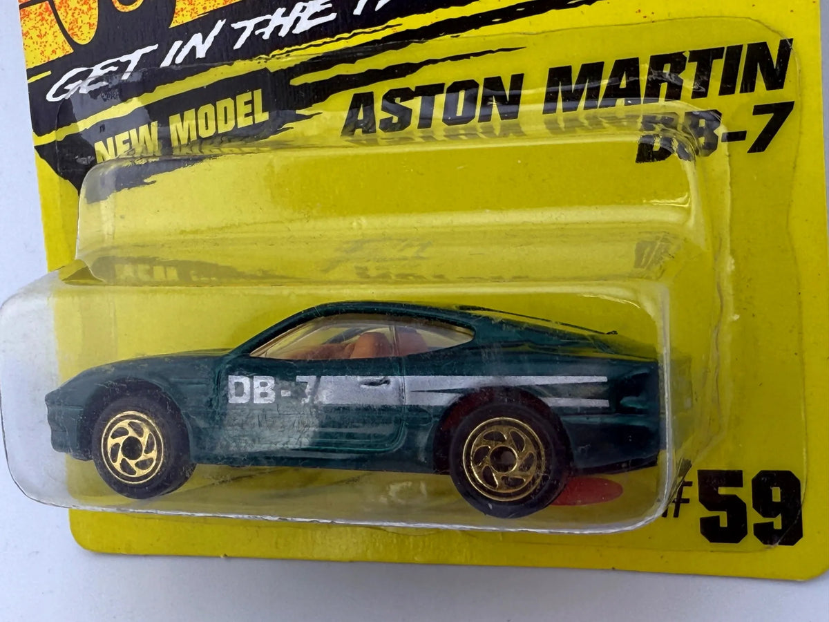 DB-7, Aston Martin, Resoraki, Die cast 59, Zielony, 1:64 – zdjęcie 4