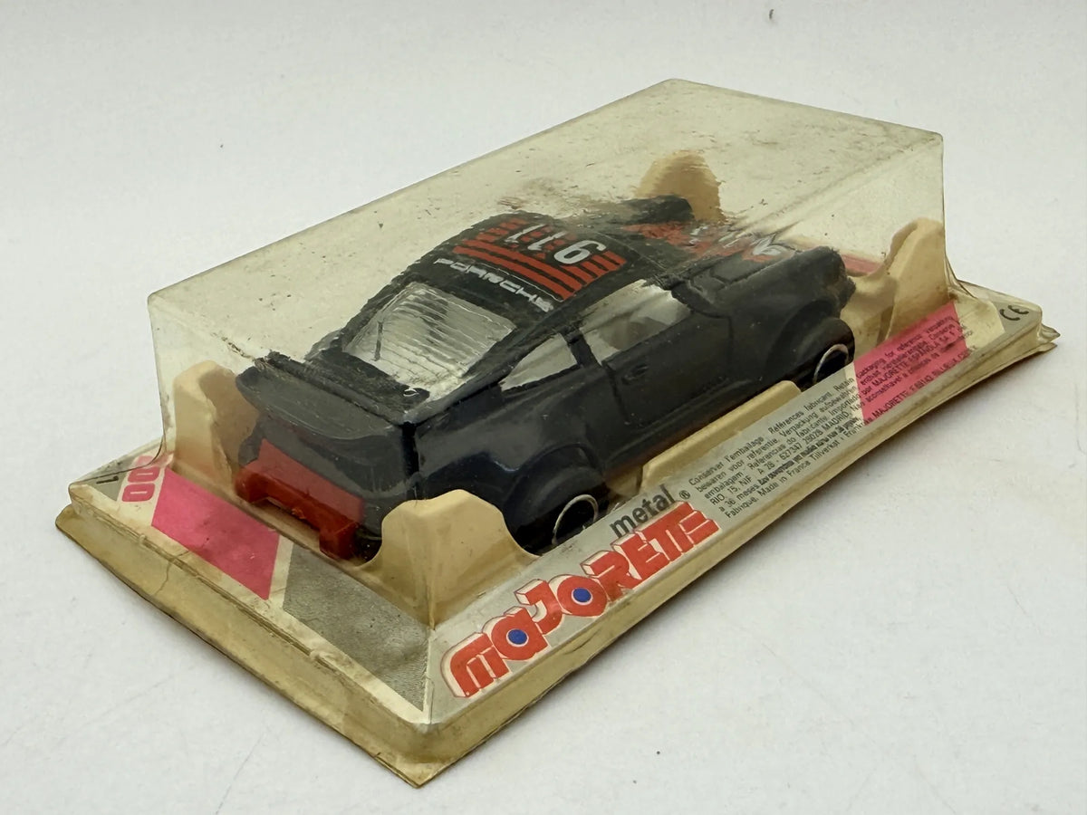 PORSCHE 911 Majorette 1983 Czarny 1:60 Made in France – zdjęcie 4
