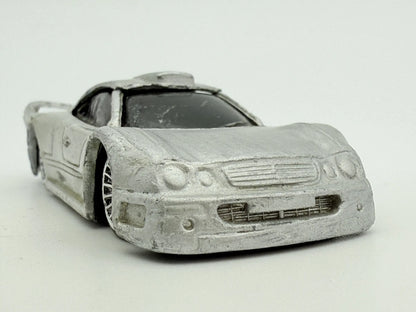 Mercedes-Benz Clk Gtr, Maisto, Resoraki, Die cast 1:64, srebrny – zdjęcie 4