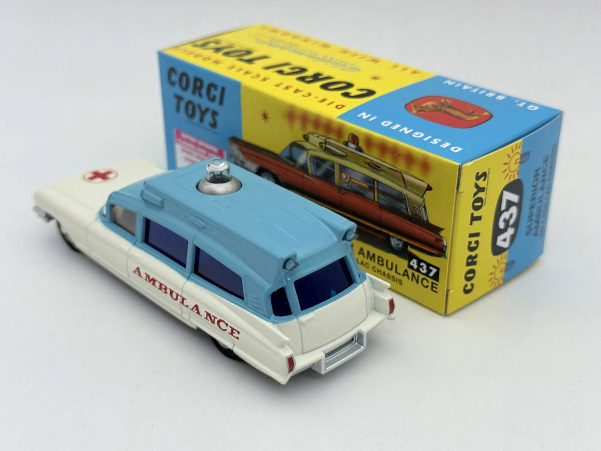 SUPERIOR AMBULANCE ON CADILLAC CHASSIS Corgi Biały 1:43 – zdjęcie 4