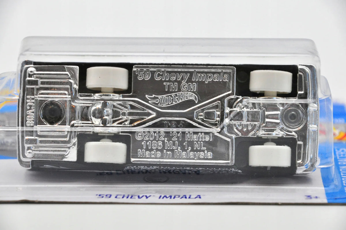 '59 CHEVY IMPALA Hot Wheels 2024 Czarny 1:64 TH Treasure Hunt – zdjęcie 4