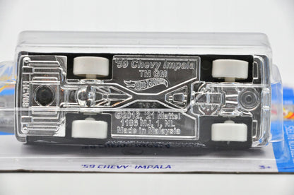 '59 CHEVY IMPALA Hot Wheels 2024 Czarny 1:64 TH Treasure Hunt – zdjęcie 4