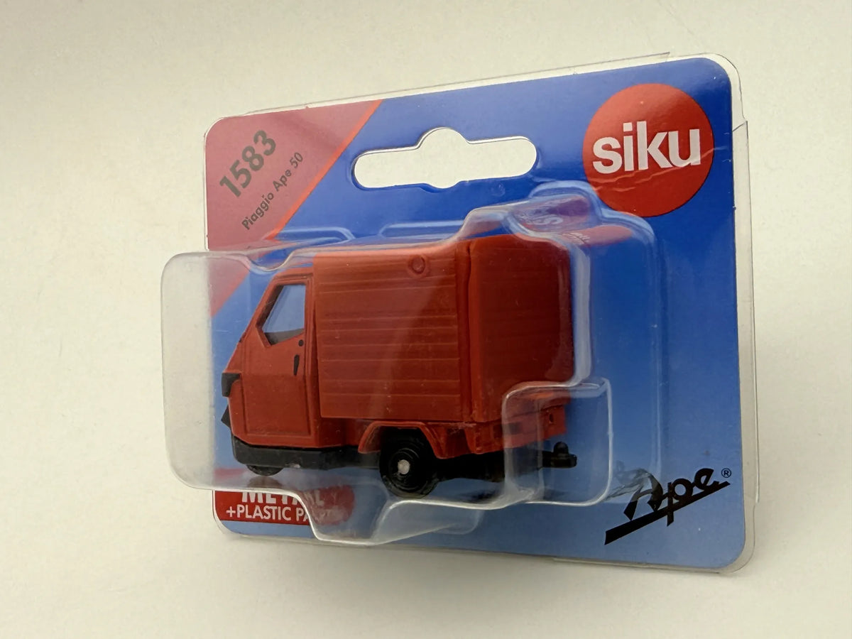 1583 PIAGGIO APE 50 SIKU 2023 Czerwony 1:64 – zdjęcie 4