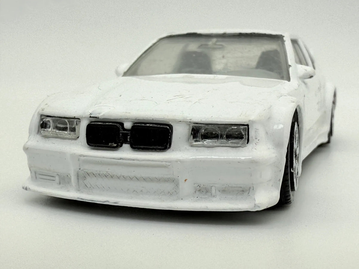 BMW M3, Bburago, Resoraki, die cast, 1:43, BIAŁY – zdjęcie 4