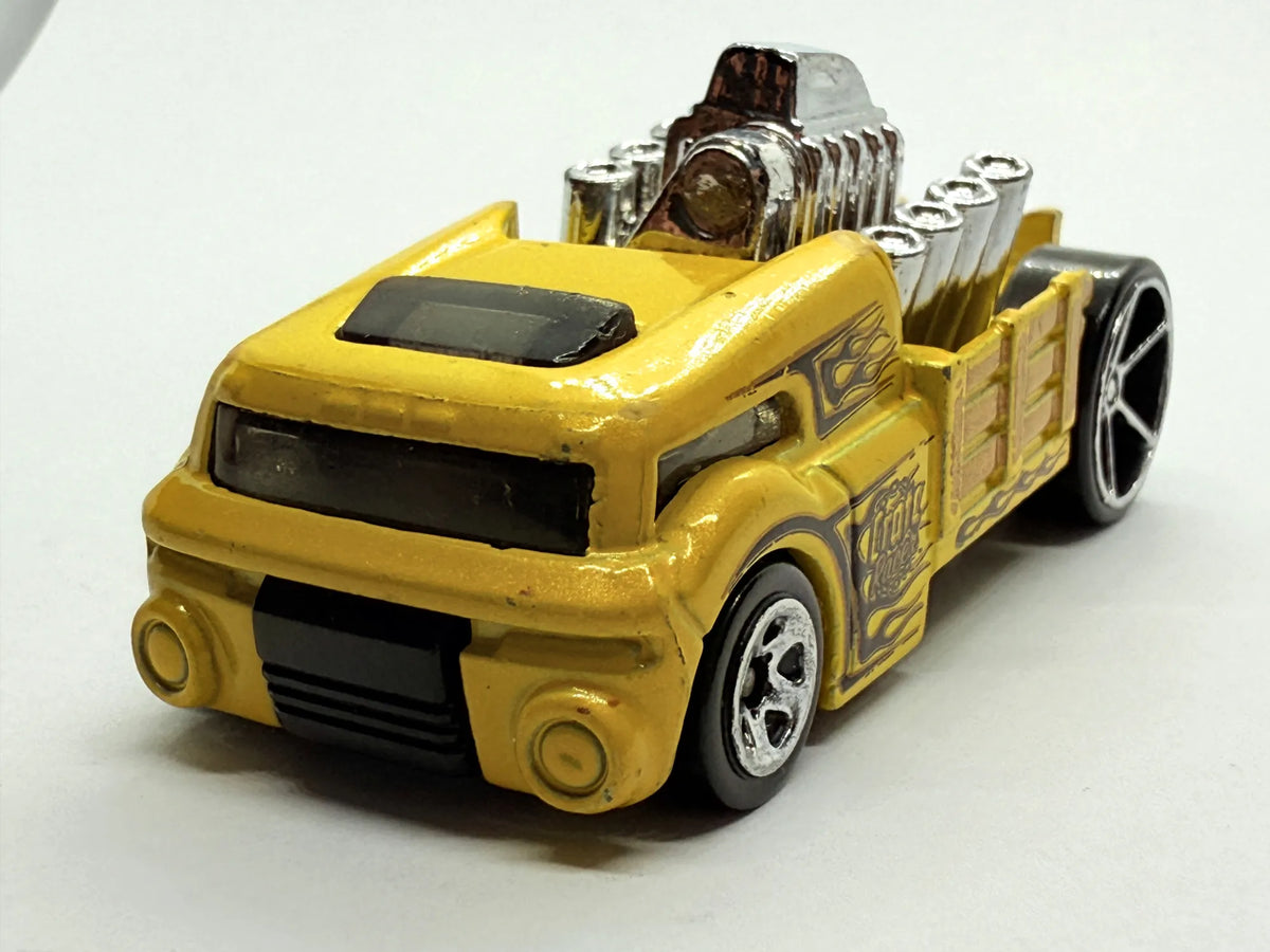 Crate Racer Hot Wheels 2015 Żółty 1:64 – zdjęcie 4
