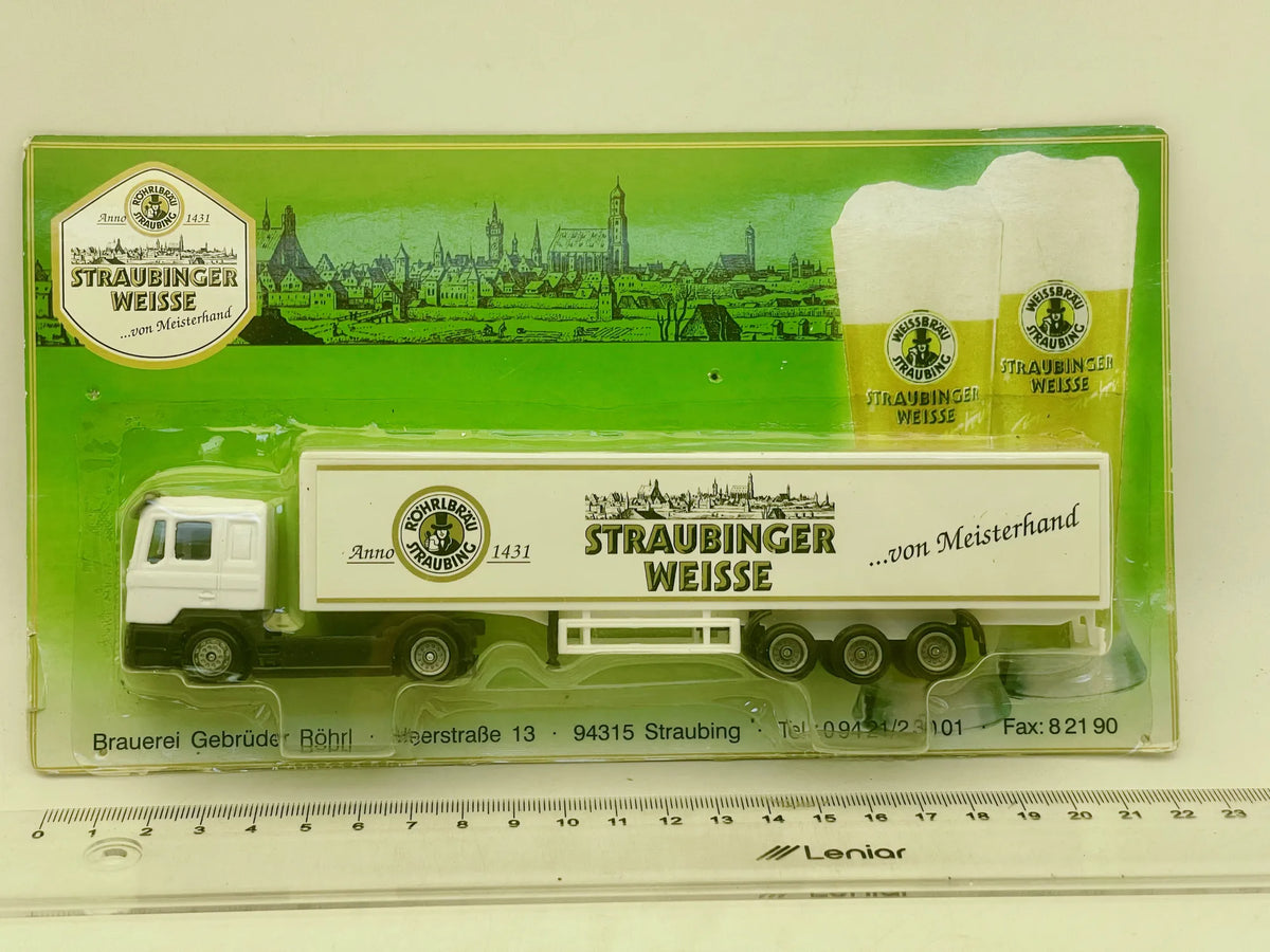 MAN TRUCK Lauterbach 1:87 Biały Blister Reklama Gebrüder Röhr Straubingu – zdjęcie 4