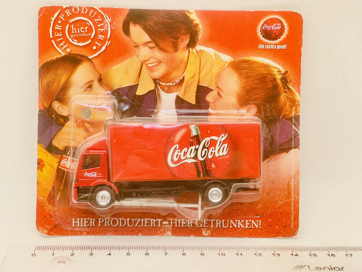 Mercedes Atego Grell Coca-Cola 1:87 Ciężarówka Promocyjna Blister Czerwony – zdjęcie 4