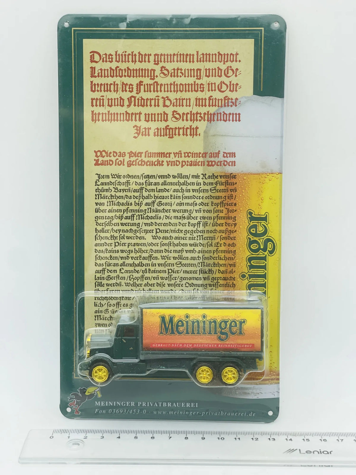 Classic OldTimer Blaszana Tablica Grell 1:87 Meininger Blister Czarny – zdjęcie 4