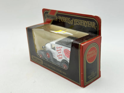 Y-22 1930 MODEL A FORD VAN Matchbox 1986 Biały 1:40 Made in Macau – zdjęcie 4