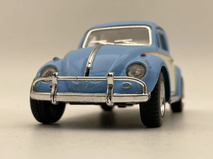 VOLKSWAGEN CLASSICAL BEETLE 1967, Kinsmart, Vintage Die cast Niebieski 1:32 – zdjęcie 4