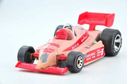 F1 Racer, Matchbox 1984, Vintage Model Die cast, Resoraki, Różowy, 1:59 – zdjęcie 4