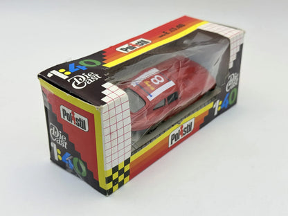 JAGUAR E-TYPE Serie 200 Polistil '70 Czerwony 1:40 Made in Italy – zdjęcie 4