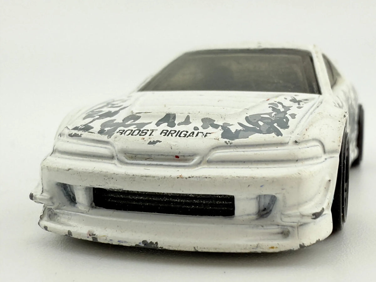 CUSTOM '01 ACURA INTEGRA GSR, Boost Brigade, Hot Wheels 2015, Biały, 1:64 – zdjęcie 4