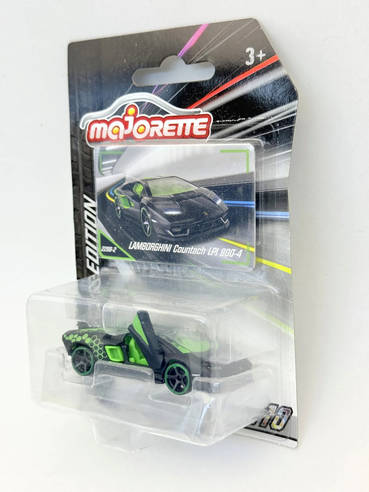 LAMBORGHINI COUNTACH LPI 800-4 Serie 200 Majorette Czarny 1:62 – zdjęcie 4