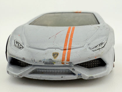 LAMBORGHINI HURACAN LP 610-4, Hot Wheels 2014, Die cast CFH19, Biały, 1:64, – zdjęcie 4