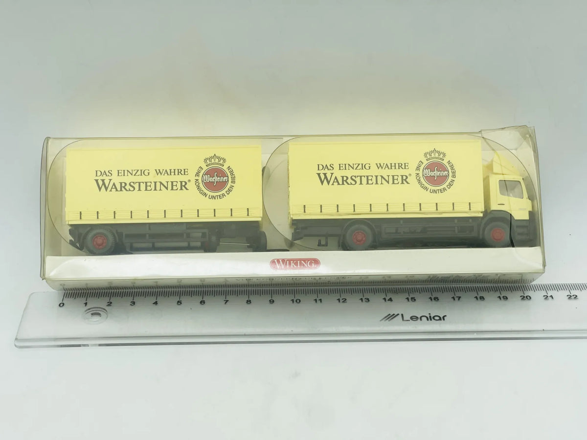 Mercedes-Benz Atego Wiking 1:87 Ciężarówka Promocyjna WARSTEINER Kremowy – zdjęcie 4