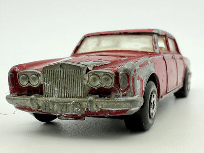 Rolls Royce Silver Shadow Matchbox Czerwony 1:64 Made in Anglia – zdjęcie 4