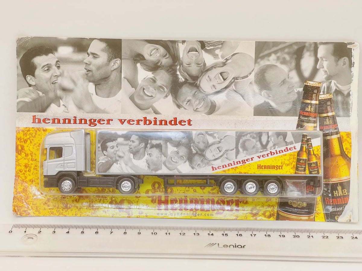 Scania Hümmer 1:87 henninger verbindet Blister Srebrny Reklama – zdjęcie 4