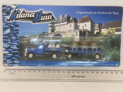 Opel Grell 1:87 Ciężarówka Promocyjna Milanoer Bräu Blister Niebieski – zdjęcie 4