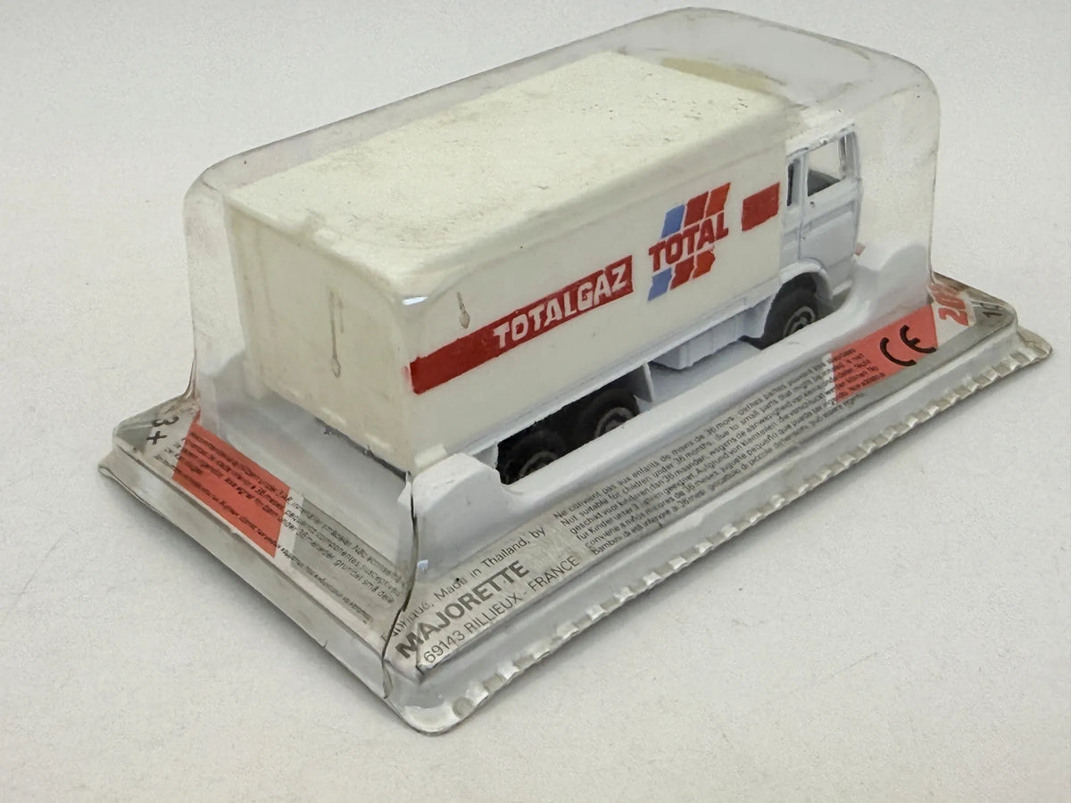 Ciężarówka CONTAINER Majorette '90 Biały 1:64 Made in France Total Gaz – zdjęcie 4