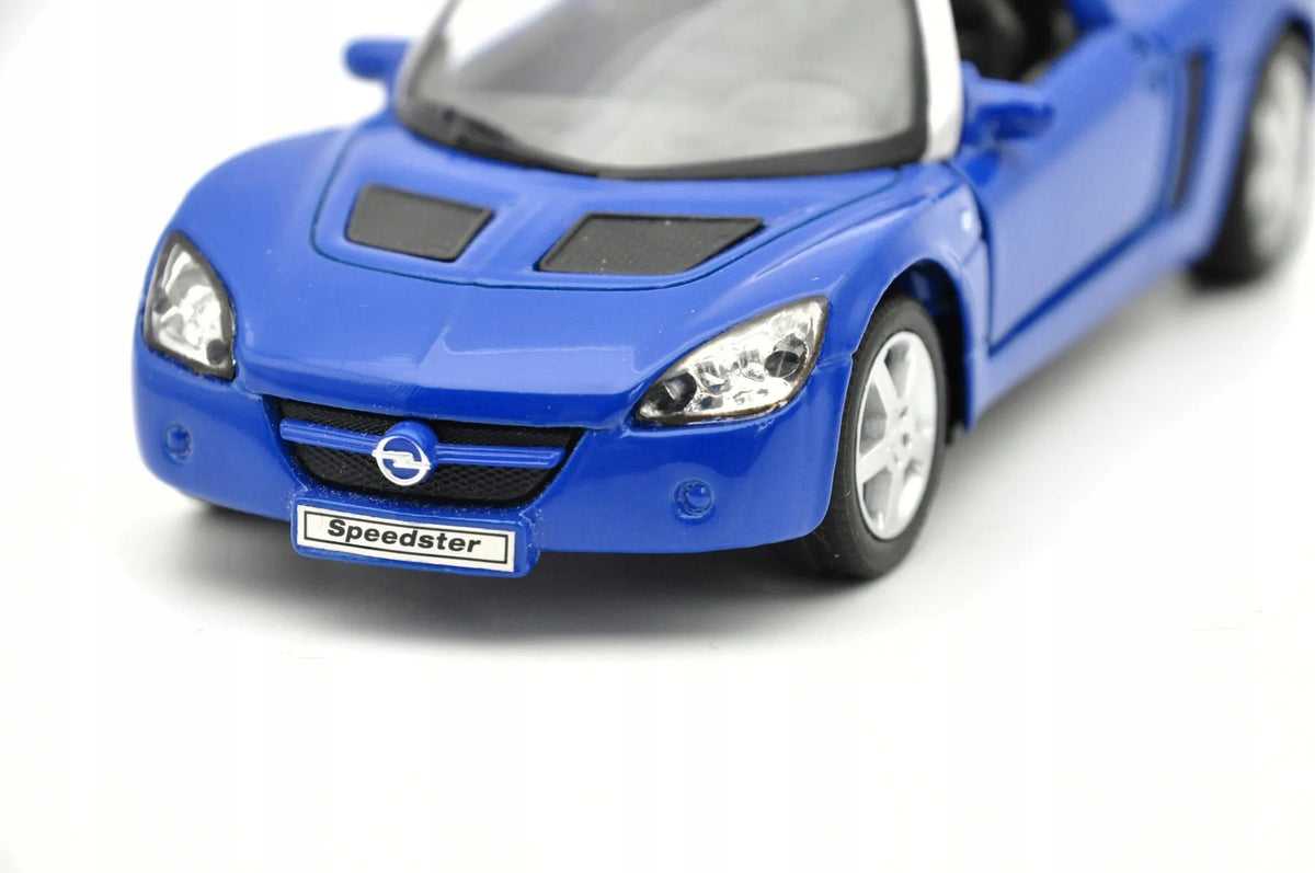 OPEL SPEEDSTER CABRIO, Welly, Die cast NO.42332, Niebieski, 1:34, Resoraki – zdjęcie 4