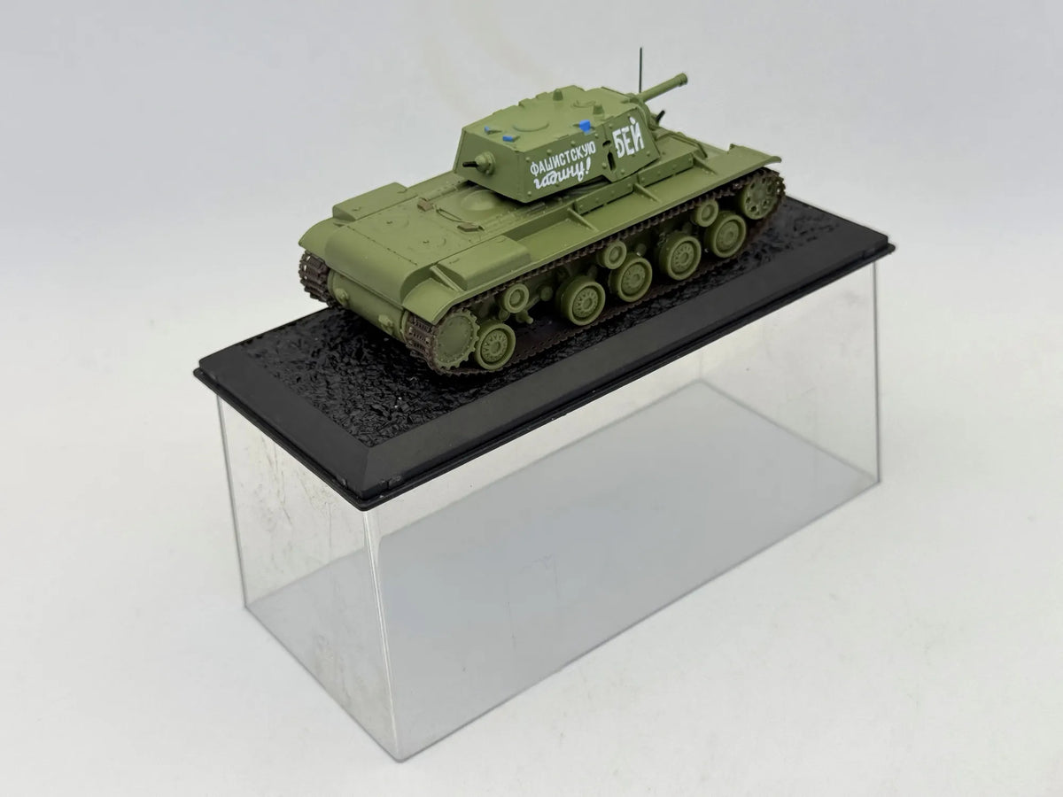 Czołg Sowiecki KW-1 z 1941 r Tanks of the World Wojsko AmerCom Zielony 1:72 – zdjęcie 4
