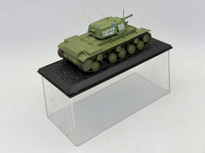 Czołg Sowiecki KW-1 z 1941 r Tanks of the World Wojsko AmerCom Zielony 1:72 – zdjęcie 4