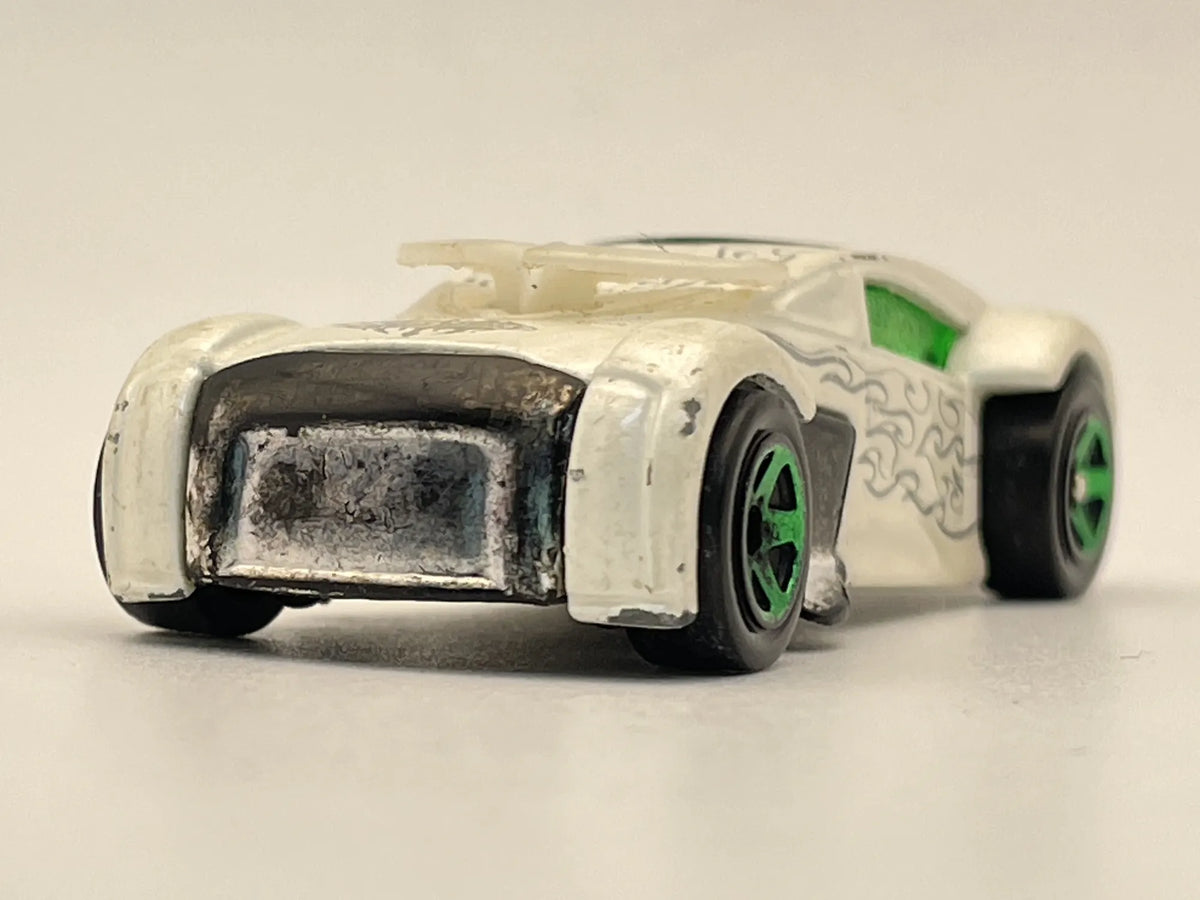 Phantom racer, Hot Wheels 2004, Resoraki, Die cast, Biały 1:64 – zdjęcie 4