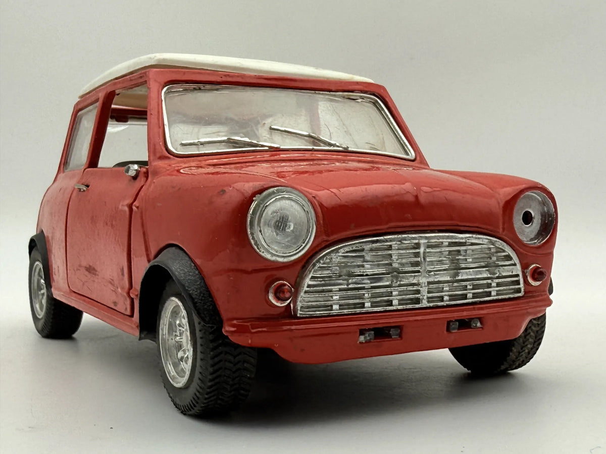 MINI COOPER VINTAGE MODEL (18 CM) Schuco Czerwony 1:16 – zdjęcie 4